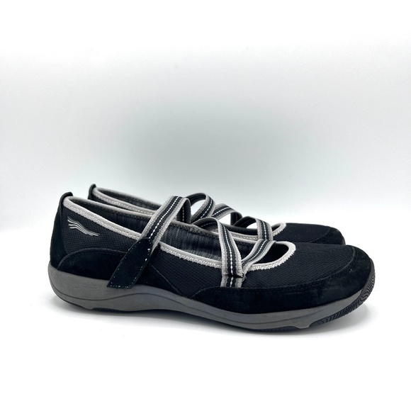 Dansko Hazel Black Mary Jane Suede Mesh Comfort Shoes Size 39 - Picture 1 of 13